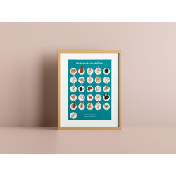 Poster - Nederlands Handalfabet