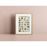 Dierenposter - Nederlands Handalfabet